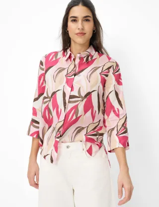 Brax Damen Bluse Style VICKI raspberry sorbet, Rosa, Gr. 34