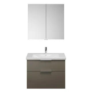 Burgbad SET Eqio Grau Hochglanz/Alpinweiss, SFAN083F2010C0001 SFAN083F2010C0001