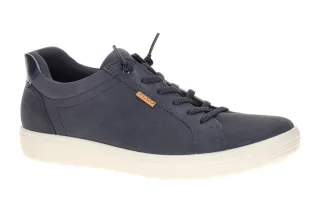 Ecco 490583 SOFT 7 - LOW EASY SLIP - Damen Sneaker in Marine Metallic