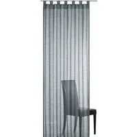 ELBERSDRUCKE Vorhang Schlaufenschal mit Kräuselband Effecto anthrazit 255 x 140 cm (1 St), Schlaufen, halbtransparent, Polyester, einfarbig, Effektgarn, modern
