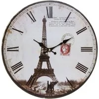 Myflair Möbel & Accessoires Wanduhr "Eiffelturm II" (römische Ziffern, 33,8 cm)