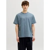 Jack & Jones Rundhalsshirt JJDEVIN DAYTONA STRIPED TEE SS CREW NECK Baumwollmischung, relaxed fit