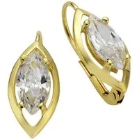 Fascination by Ellen K. Paar Ohrhänger Gold 333 mit Zirkonia weiß