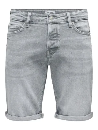 only & sons - Denim Shorts - Onsply grau - Gr. - M