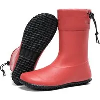 SAGUARO Barfußschuhe (Festival) Barfuß - Gummistiefel (3mm Sohlenstärke, Nullabsatz, bequem, leicht, leicht-gefüttert, rutschfest) Winter-Stiefel wasserdicht Regenschuhe Regen-Stiefel Schuhkragen vegan