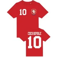 Youth Designz T-Shirt Tschechische Republik Kinder T-Shirt im Fußball Trikot Look mit trendigem Motiv