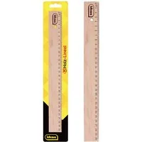 Idena Lineal Idena 10425 - Holz-Lineal mit 30 cm Länge, Millimeter- und Zentimeter-