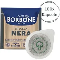 Caffè Borbone Kaffee Caffè Borbone Miscela NERA 100x Kaffeepads, (kompostierbare Pads 44mm ESE Maschine)