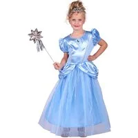 thetru Kostüm Prinzessin Kostüm 'Cinderella' für Mädchen - Hellb