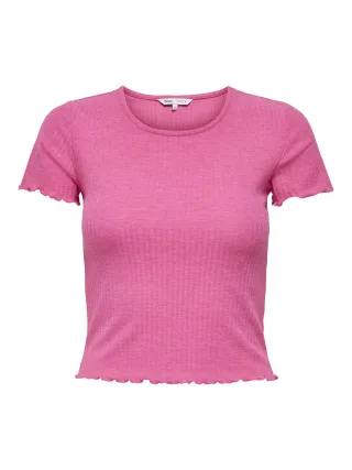 ONLY - ONLEMMA S/S SHORT TOP NOOS JRS Azalea Pink - Gr. - S