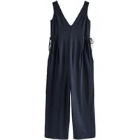 Next Jumpsuit Jersey-Jumpsuit mit V-Ausschnitt (1-tlg)