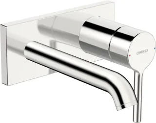 Hansa Waschtischarmatur Unterputz HANSAVANTIS Style 5480 Ros. eckig Ausld. 179 mm  54802107