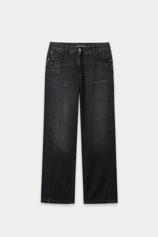 Luisa Cerano - Denim Hosen Weiblich pure black - Gr. - 36