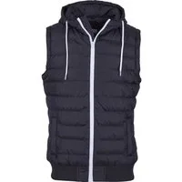 URBAN CLASSICS Jerseyweste Urban Classics Herren Small Bubble Hooded Vest (1-tlg)