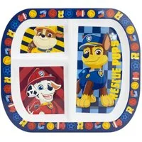 Storline Frühstücksteller Paw Patrol rechteckig mit 3 Fächern, Mikrowellengeeignet