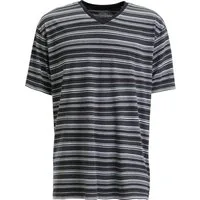 REDBEST Pyjamaoberteil Herren-T-Shirt geringelt Single-Jersey Streifen