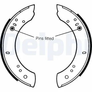 Delphi Bremsbacken hinten Land Rover 110/127 88/109 Defender