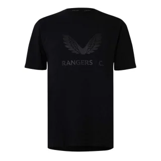 Castore - T-Shirt für Herren, Logo, Regulär (Schwarz)