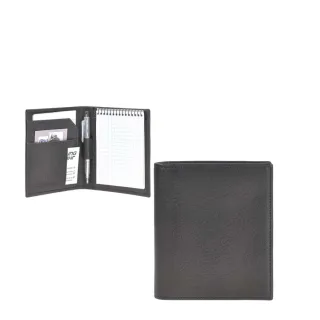 Sonnenleder Notizmappe A7 kompakt Twain – Leder schwarz. Die handgefertigte Lösung für Ihre Notizen im praktischen Taschenformat. Jetzt entdecken!