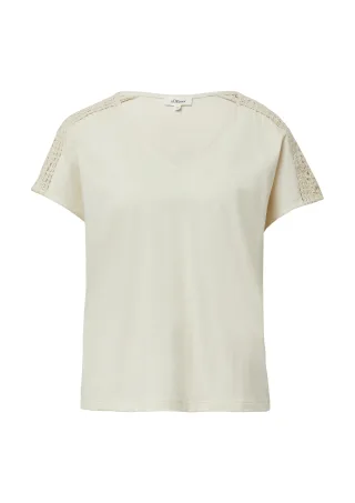 s.Oliver - T-Shirt beige - Gr. - 36