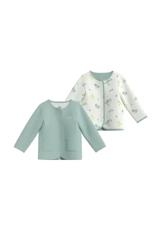 s.Oliver - Sweatshirt Jacke creme/petrol - Gr. - 62
