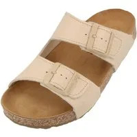Haflinger Bio Bonnie Lederpantolette aus Kalbsleder Unisex Hausschuh