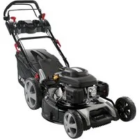 BRAST Benzinrasenmäher mit Antrieb 5,2kW (7PS)  inkl. Motoröl, TÜV, 55 cm Schnittbreite, 60L Fangkorb, 4 Takt OHV Motor, Stahlgehäuse, Speed