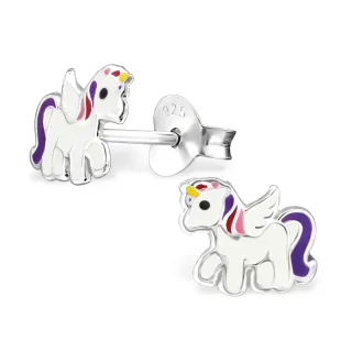 Einhorn Geschenk Ohrringe aus 925 Silber