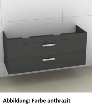 Artiqua 414 Waschtischunterschrank für Sentique 5126D1 Oxid Dunkelgrau quer, 414-WU2L-V41-7184-723 414-WU2L-V41-7184-723