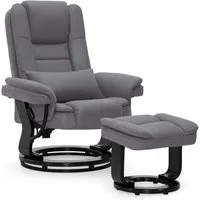 MCombo Relaxsessel 360°Drehbarer Fernsehsessel mit Hocker TV-Sessel 9099 (Relaxsessel mit Hocker), mit Relaxfunktion
