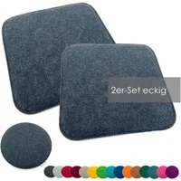 heimtexland Sitzkissen Filz Sitzauflage Stuhlkissen Bankkissen abwaschbar, Filzkissen eckig & rund I Indoor Outdoor I bequem & robust