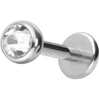 PIERCINGLINE Piercing-Set Chirurgenstahl Labret KRISTALL (Labrets, 1-tlg)