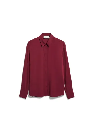Armedangels - LARISAANA LONGSLEEVE BLOUSE velvet red - Gr. - L