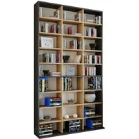 VCM Standregal Holz CD DVD Standregal Bücherregal Regal Megosa XL, 1-tlg., 181x102x23cm CD DVD Aufbewahrung, stehend