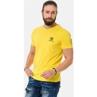 Cipo & Baxx T-Shirt T-Shirt mit Logo-Patch Prints