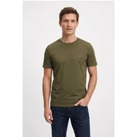 BOSS ORANGE T-Shirt Tales mit BOSS Stickerei auf der Brust