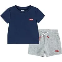 Levi's® Kids Shirt & Shorts LVB BATWING TEE & KNIT SHORT S (Set, 2-tlg) mit Markenlabel - supersoft