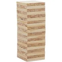relaxdays Stapelspielzeug XL Wackelturm aus Holz