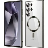 MSM Handyhülle Hülle für Samsung Galaxy S24 Ultra MagSafe Schutz Hard Case TITAN