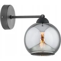 Licht-Erlebnisse Wandleuchte SOREN, ohne Leuchtmittel, E27 Kugel Schirm Modern Wandlampe