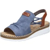 Rieker Rieker Sandalen Textil Keilsandalette