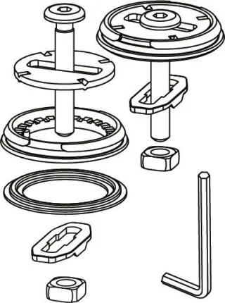 LAUFEN Steckbefestigung,89143.3, 8914330000001 H8914330000001
