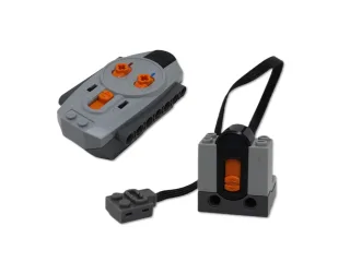 1x LEGO Technic Power Functions Infrarot Empfänger + IR Fernbedienung [97g 8x7.5x3.6cm] grau