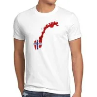 style3 T-Shirt Flagge Norwegen Fußball Sport Norway WM EM Fahne