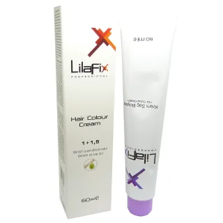LilaFix Professional Hair Colour Cream Haar Farbe permanent Coloration 60ml - 07/65 Vermillion Red