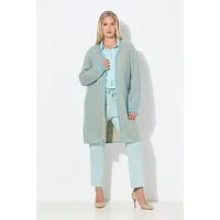 Ulla Popken Strickjacke Long-Strickjacke Doubleface-Rippstrick