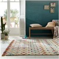 FLAIR RUGS Teppich PRAIRIE, rechteckig, Höhe: 20 mm, mit Fransen und verspieltem Design