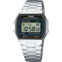 CASIO VINTAGE Chronograph A164WA-1VES, Quarzuhr, Armbanduhr,Damenuhr, Herrenuhr, Digitaluhr, Edelstahlarmband