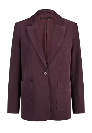 Marc Aurel - Blazer mit aufgesetzten Taschen plum - Gr. - 46