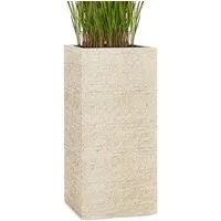 Pflanzwerk® Pflanzkübel TOWER Premium Blumenkübel Pflanzsäule Fiberglas mit Lotus-Effekt